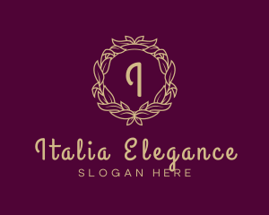 Elegant Wreath Fashion logo design