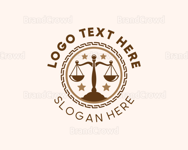 Judicial Law Scale Logo