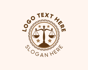 Law - Judicial Law Scale logo design