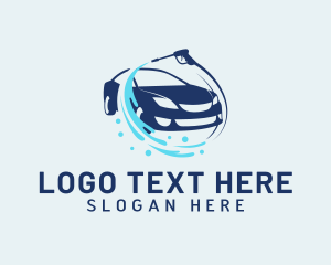 Car - Pressure Wash Car Clean logo design