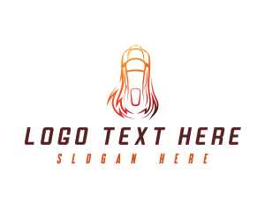 Tire Store - Fast Race Car logo design