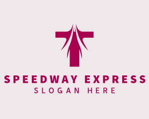 Highway - Swoosh Crossroad Highway logo design