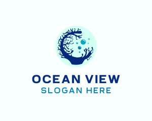 Coral Sea Bubble logo design