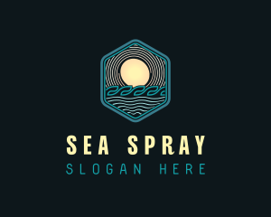 Beach Resort Sea logo design