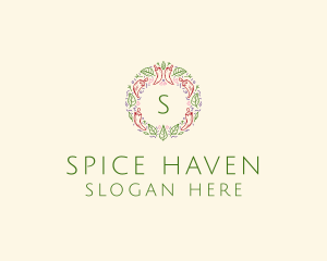 Leaf Spice Cooking Ingredients logo design