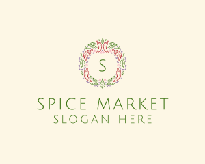 Leaf Spice Cooking Ingredients logo design