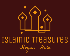 Temple Mosque Minaret logo design