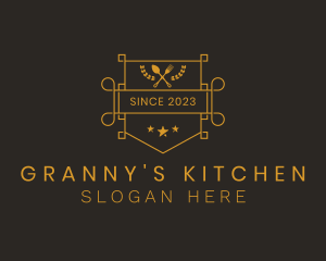 Kitchen Utensils Eatery logo design