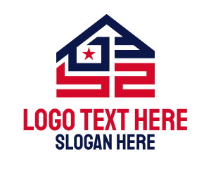 American - House Builder Realty logo design