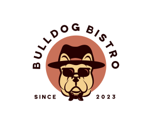 Bulldog - Bulldog Fedora Sunglasses logo design