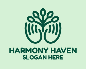 Gardener Hands Plant Logo