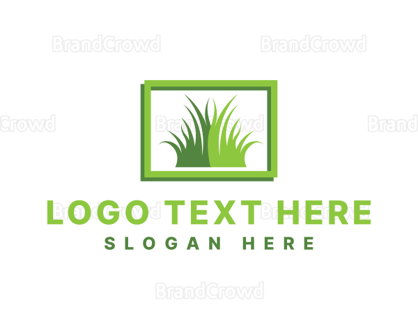 Lawn Grass Garden Logo