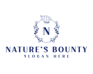 Nature Wreath Spa logo design