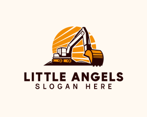 Contractor - Backhoe Digger Construction logo design