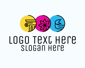 Lithography - Printer Color Ink logo design