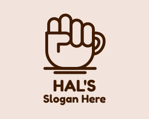 Brown - Brown Coffee Fist logo design