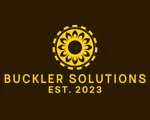 Buckler - Cool Sunflower Coin logo design
