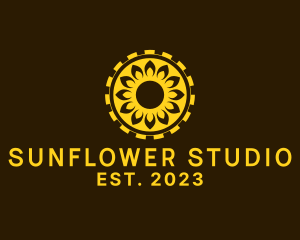 Sunflower - Cool Sunflower Coin logo design