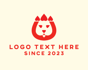 Heart - Dog Lover Letter U logo design