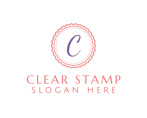 Dainty Cute Stamp logo design