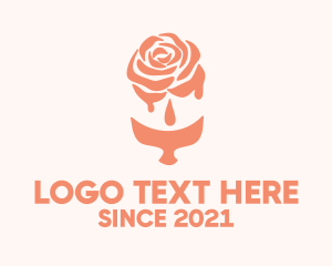 Aroma - Pink Rose Extract logo design