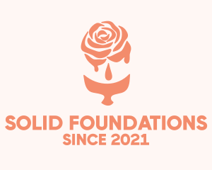Scented Oil - Pink Rose Extract logo design