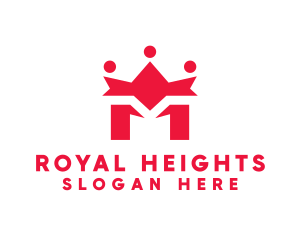 Highness - Queen Royal Crown Letter M logo design