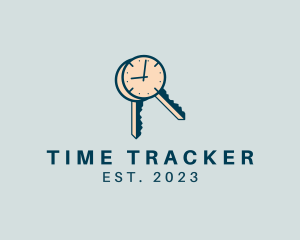 Time Clock Keys logo design