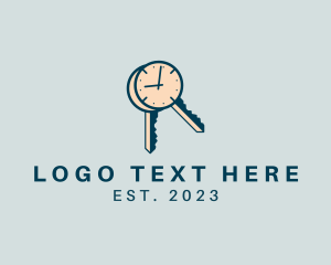 Hour - Time Clock Keys logo design