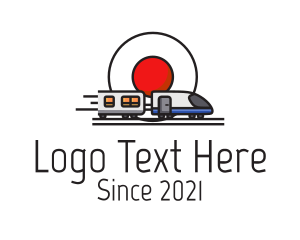 Asia - Japan Bullet Train logo design