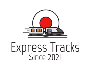 Japan Bullet Train  logo design