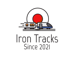 Railroad - Japan Bullet Train logo design