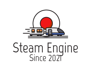 Locomotive - Japan Bullet Train logo design