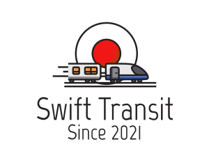 Transit - Japan Bullet Train logo design