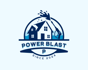 Pressure Washer Housekeeping logo design