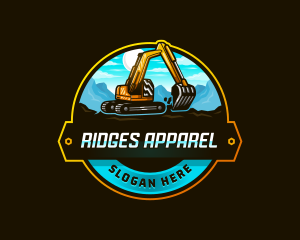 Excavator Mining Contractor logo design