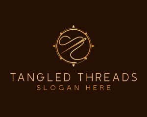 Needle Thread Sewing logo design