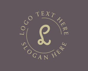 Typography - Luxury Feminine Minimalist logo design