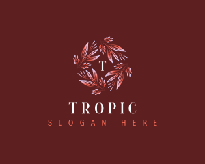 Tropical Nature Leaves logo design