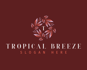 Tropical Nature Leaves logo design