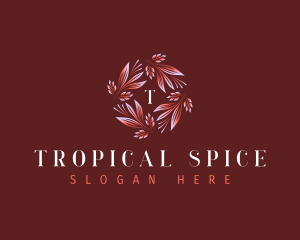 Tropical Nature Leaves logo design