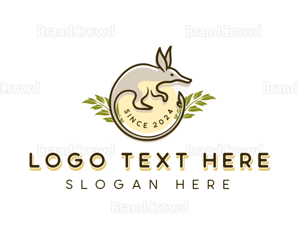 Wild Bilby Animal Logo