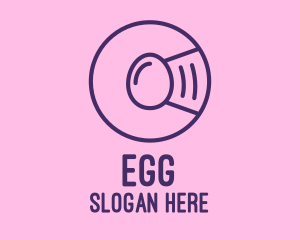 Egg Astronaut Helmet  logo design