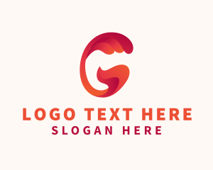 Business - Gradient Wave Business Letter G logo design