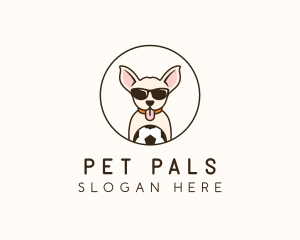 Pet Chihuahua Ball logo design