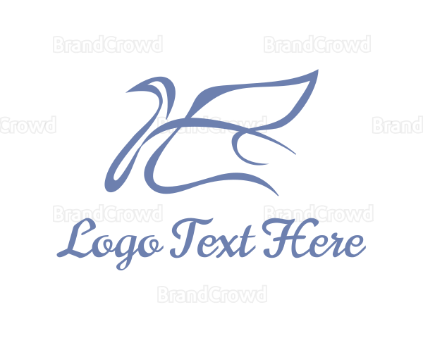 Blue Swan Wing Logo