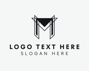 Interior Design - Professional Company Letter M logo design