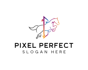 Pixel Horse Multimedia logo design