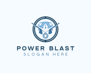 Pressure Washer Cleaner Janitorial logo design