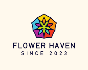 Art Flower Lantern logo design